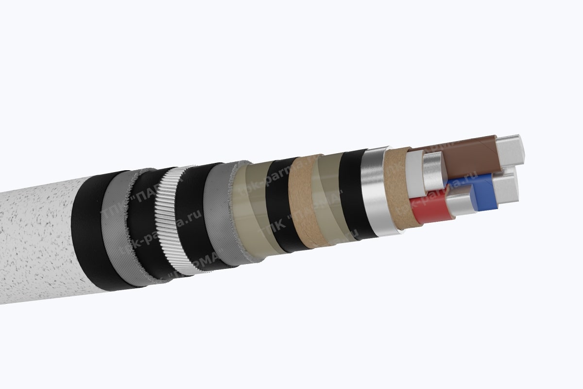 Фотография провода Кабель АСП2л 3х150+1х70 - 1кВ