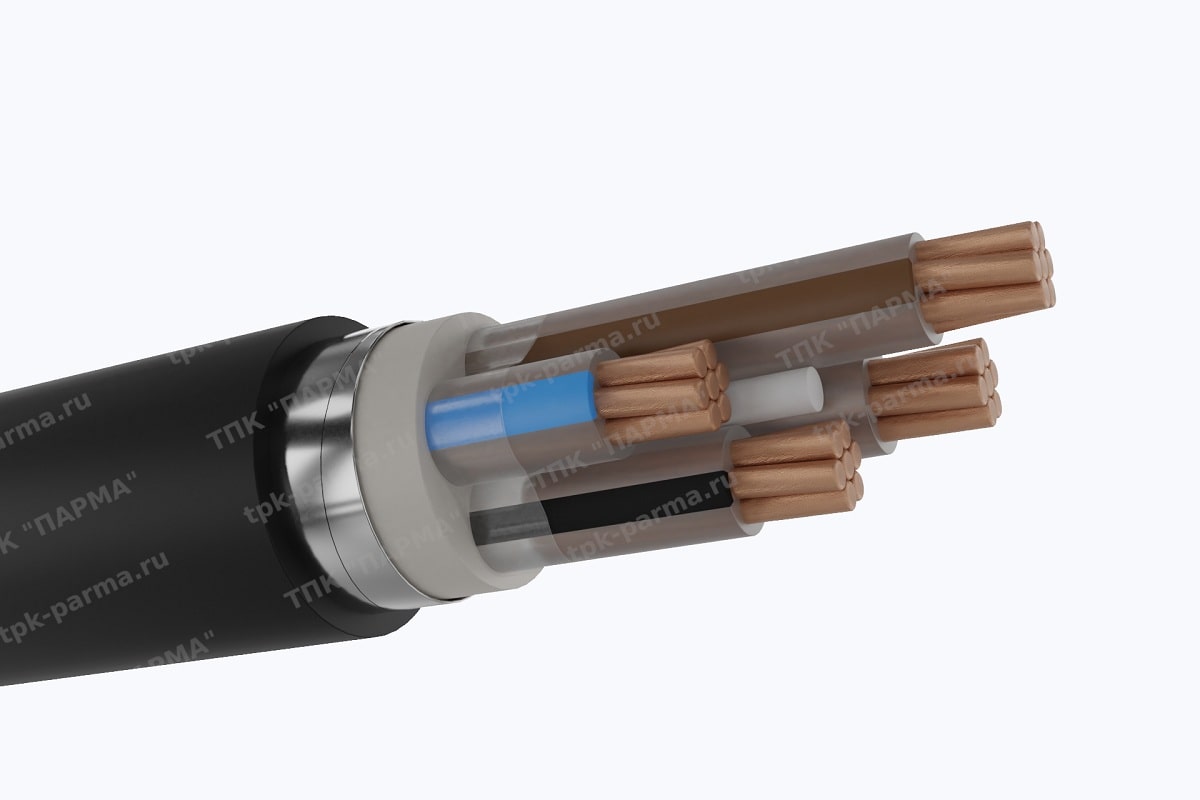 Фотография провода Кабель ПвБбШп 3х240+1х70 - 1кВ