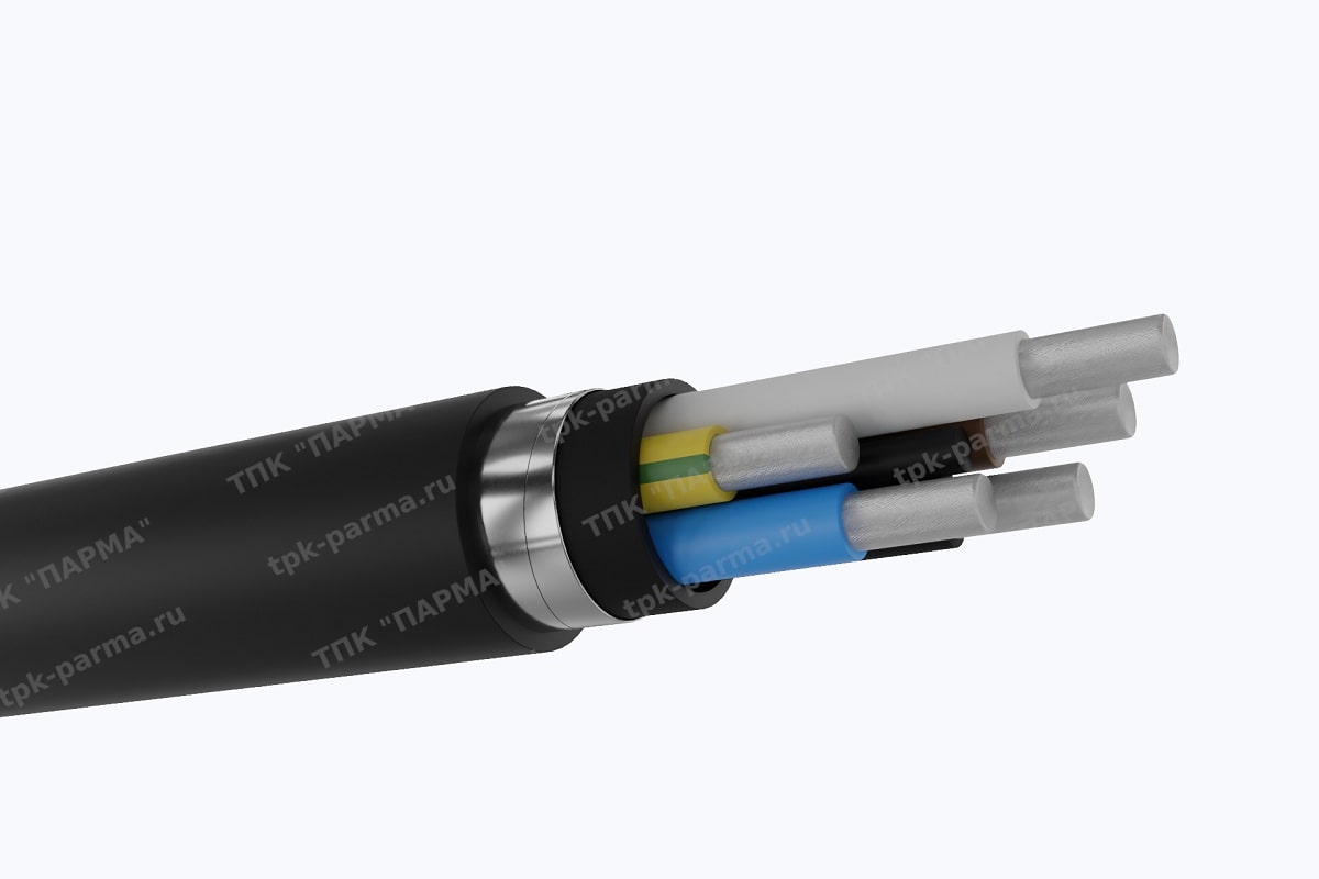 Фотография провода Кабель АПвБбШв 5х4 - 1кВ